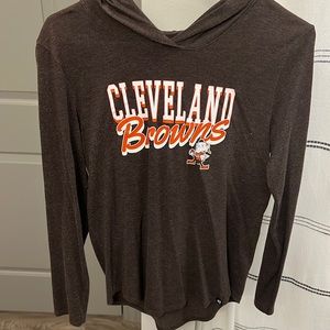 Cleveland Browns long sleeve with hood size M